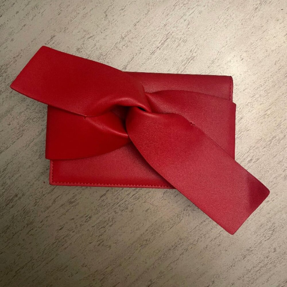 Red Bow Clutch/ Crossbody